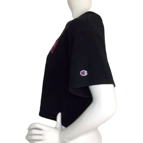CHAMPION Crop Top/Tshirt, M, Multicolor LOGO, Reverse Weave, Short sleev… - Picture 7 of 10